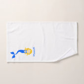 マーメイドはかりで測バパーソナライズされたスタオオルセット バスタオルセット (ハンドタオル)