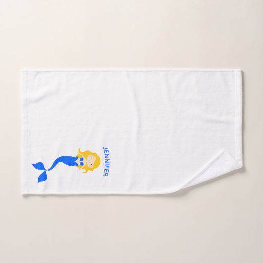 マーメイドはかりで測バパーソナライズされたスタオオルセット バスタオルセット (ハンドタオル)