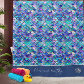 マーメイドはかりで測パタモノグラムのーン女子の名前 シャワーカーテン