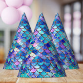 マーメイドはかりで測パターン小さな女の子誕生日 パーティーハット