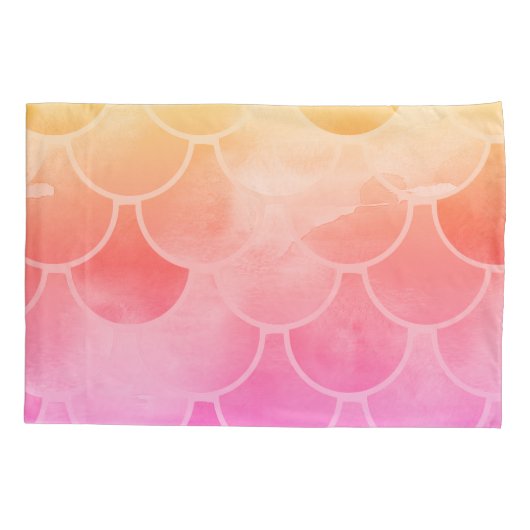 マーメイドはかりで測パープルピンクの名前の女の子 枕カバー (裏面)