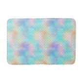 マーメイドはかりで測ピンクブルー バスマット (正面)