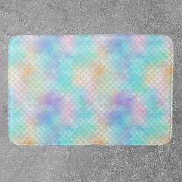 マーメイドはかりで測ピンクブルー バスマット