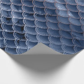 マーメイドはかりで測ピンクローズグリッターブルーネイビーブライダル ラッピングペーパー (角)