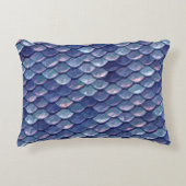 マーメイドはかりで測ブルーアクセント枕 アクセントクッション (正面)