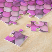 マーメイドはかりで測プリンセスピンパープルガール名 ジグソーパズル (側面)