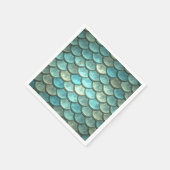 マーメイドはかりで測メルメイド水中をテーマにしたパーティー スタンダードカクテルナプキン (角)