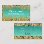 マーメイドはかりで測金ゴールドグリッターフレンド参照 紹介カード (正面/裏面)