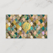 マーメイドはかりで測金ゴールドグリッター顧客ロイヤリティ ロイヤリティカード (正面)