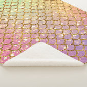 マーメイドはかりで測金ゴールドピンク紫グリーン シェルパブランケット (3/4)