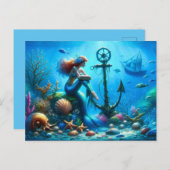 マーメイドはがき ポストカード (正面/裏面)