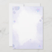 マーメイドはベビー食べ物ベビーシャワーゲームカードを推測 招待状 (裏面)