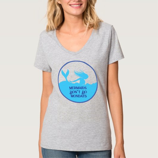 マーメイドは月曜日が嫌い! Tシャツ (正面)