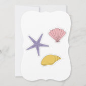 マーメイドをテーマにした誕生日バッシュフラットサンキューカード サンキューカード (裏面)