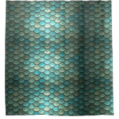 マーメイドアはかりで測クアティール（緑がかった色）シャワーカーテン シャワーカーテン (正面)