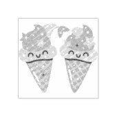 マーメイドアイスクリーム ラバースタンプ (インプリント)