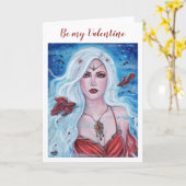 マーメイドアイボリースカーレットbyルネ・ラヴォワ カード (黄色い花)