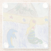 マーメイドアイランドガラスコースター ガラスコースター (裏面)