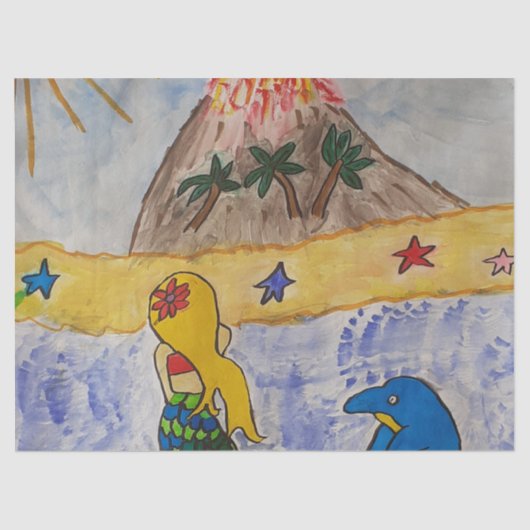 マーメイドアイランドティッシュペーパー 薄葉紙 (正面)