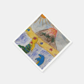 マーメイドアイランドペーパーナプキン スタンダードカクテルナプキン (角)