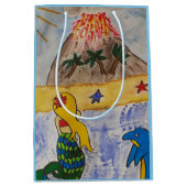 マーメイドアイランド抱き枕 ミディアムペーパーバッグ (正面)