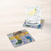 マーメイドアイランド紙コースター スクエアペーパーコースター (インサイチュ)
