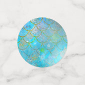 マーメイドアイリディジェンスパールきらめく誕生日パーティー コンフェッティ (スモール正面)