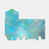 マーメイドアイリディジェンスパールきらめく誕生日パーティー フェイバーボックス (折り畳みなし)