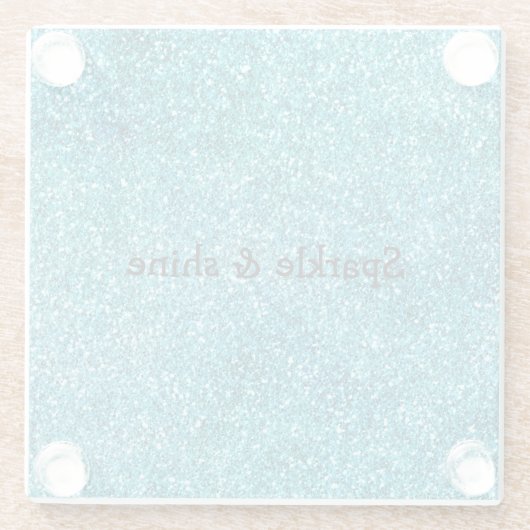 マーメイドアクアグリッツグリッター ガラスコースター (裏面)
