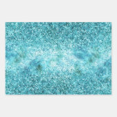 マーメイドアクアグリッツグリッター ラッピングペーパーシート (正面2)