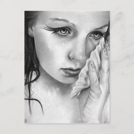 マーメイドアクアマリンタイズポストカード ポストカード (正面)