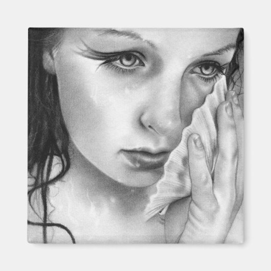 マーメイドアクアマリン磁石 マグネット (正面)