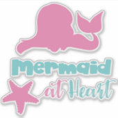 マーメイドアットハート、マーメイドテール、マーメイドシルエット シール (正面)