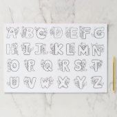 マーメイドアルファベットカラーリング活動 ペーパーパッド (インサイチュ)