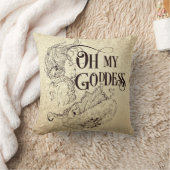 マーメイドアンダーウォーターシー女神ブラウン装飾用クッション クッション (ブランケット)