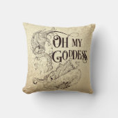 マーメイドアンダーウォーターシー女神ブラウン装飾用クッション クッション (正面)