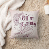 マーメイドアンダーウォーターシー女神マルーン装飾用クッション クッション (ブランケット)