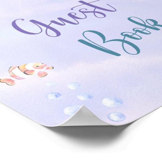 マーメイドアンダーザシーゲストブック ポスター (角)