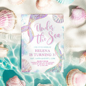 マーメイドアンダーザシーサードバースデーガール招待状 招待状