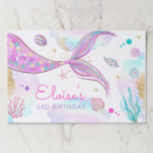 マーメイドアンダーザシーバースデーパーティーランチョンマット ペーパーパッド (正面)