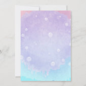 マーメイドアンダーザシーパステル誕生日パーティー 招待状 (裏面)