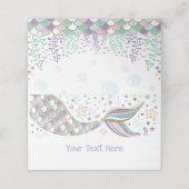 マーメイドアンダーザシーパーティービーチ海ベビーガール プレイスカード (外部開封)