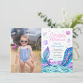 マーメイドアンダーザシーフォト誕生日 招待状 (スタンド正面)