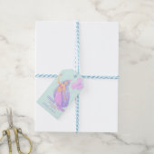 マーメイドアンダーザシーブルー誕生日ありがとう ギフトタグ (より糸付き)