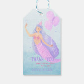マーメイドアンダーザシーブルー誕生日ありがとう ギフトタグ (裏面)
