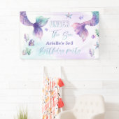 マーメイドアンダーザシープール誕生日パーティー 横断幕 (インサイチュ)