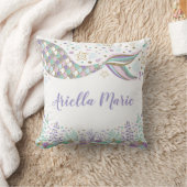 マーメイドアンダーザシーベビーガール海子供部屋 クッション (ブランケット)