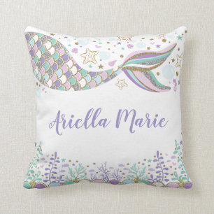 マーメイドアンダーザシーベビーガール海子供部屋 クッション