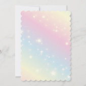 マーメイドアンダーザシー子供の誕生日パーティー 招待状 (裏面)