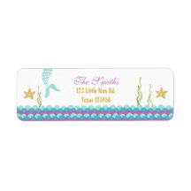 マーメイドアンダーザシー差出人住所ラベル